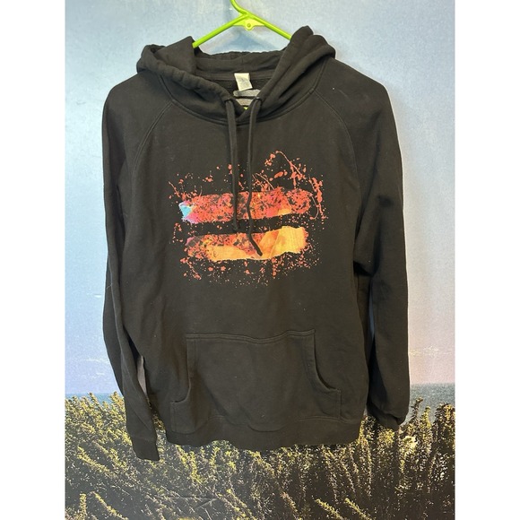 Ed Sheeran Hoodie Large‎ Black Graphic Logo Mathematics Music Concert Tour - Picture 1 of 4